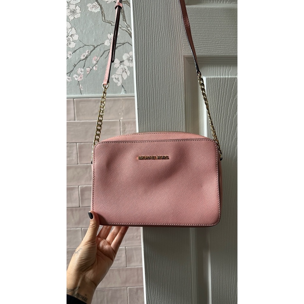 Michael Kors chain strap crossbody, pink
